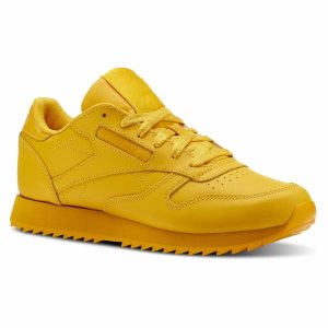 Reebok Classic Leather Ripple Turnschuhe Damen - Gold - DE 037-VIZ